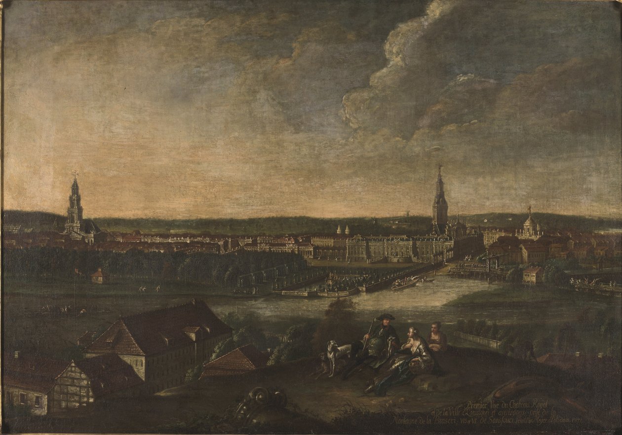 Poczdam z Brauhausberg autorstwa Johann Friedrich Meyer
