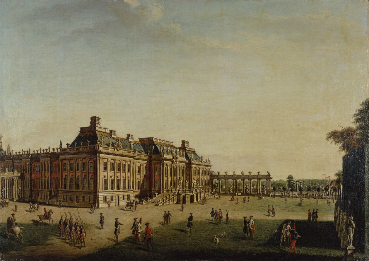 Front ogrodowy zamku miejskiego, 1773 autorstwa Johann Friedrich Meyer