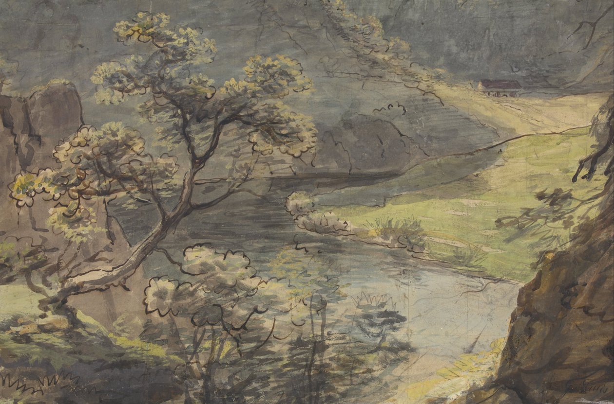 Krajobraz rzeki autorstwa Johann Georg von Dillis
