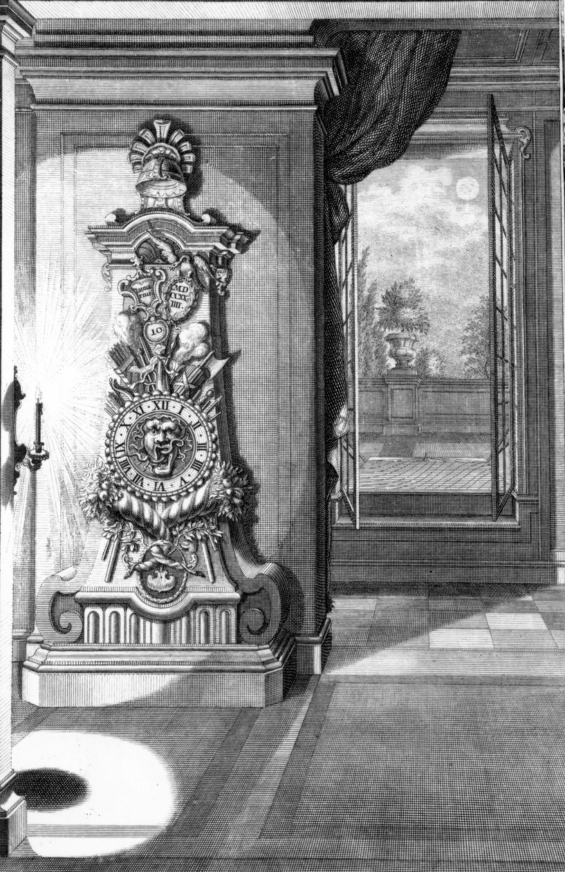 Zegar, 1727 autorstwa Johann Jacob Schubler