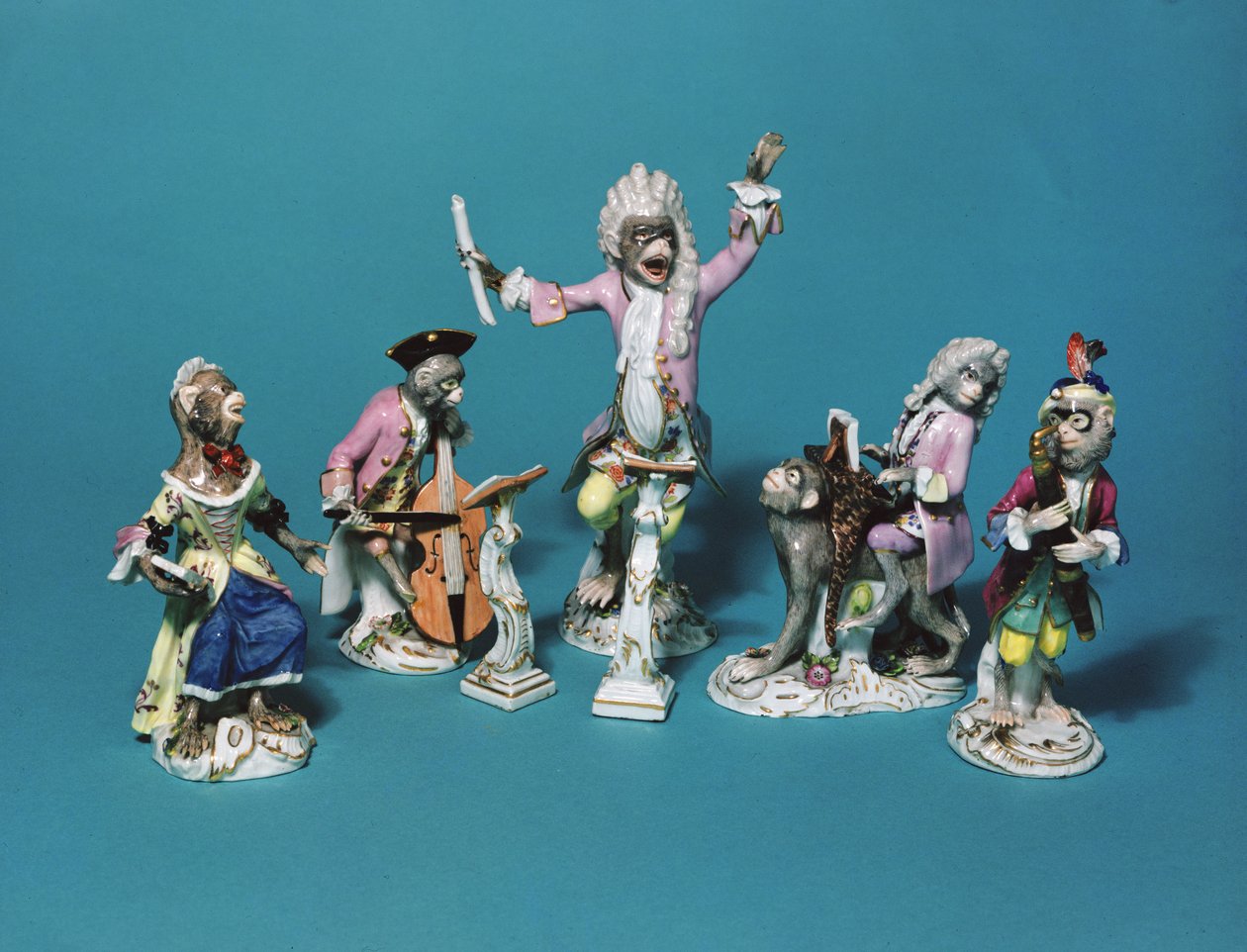 Opaska z małpami z Miśni, ok. 1750 (porcelana) autorstwa Johann Joachim Kaendler