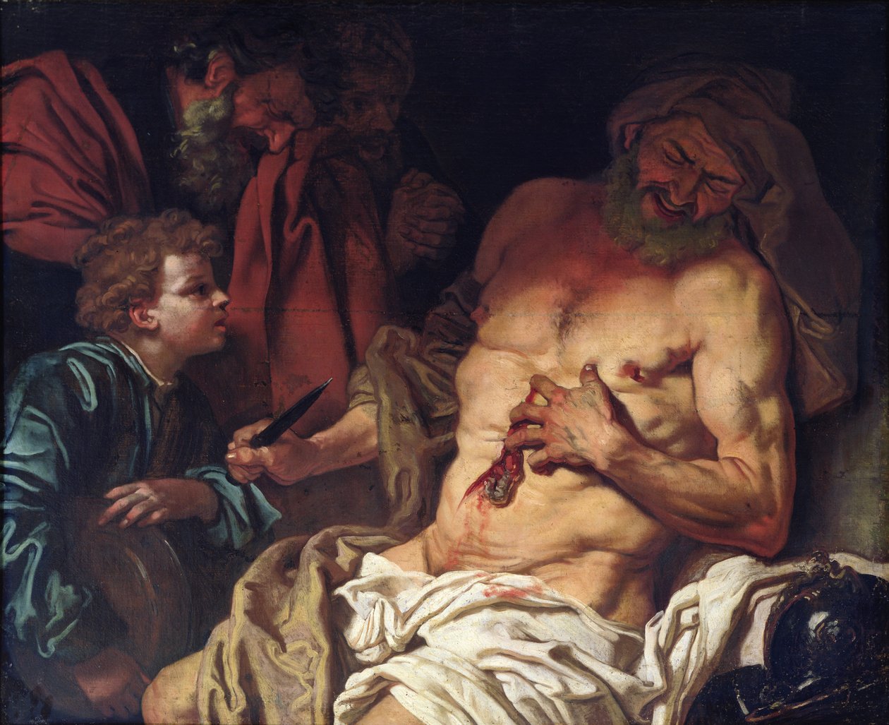 Śmierć Cato autorstwa Johann Karl Loth