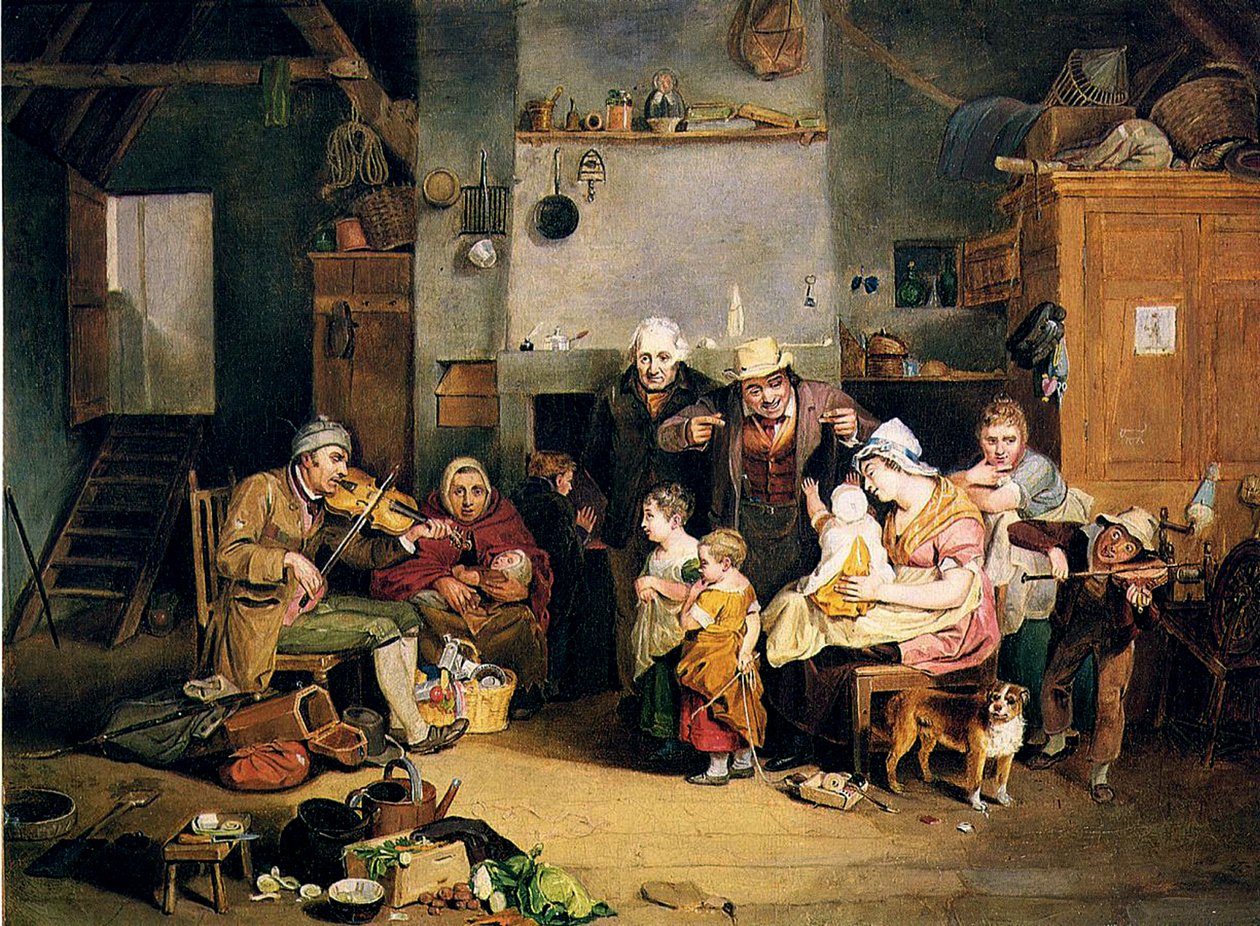 Niewidomy Skrzypek, 1812 r. autorstwa Johann Ludwig Krimmel