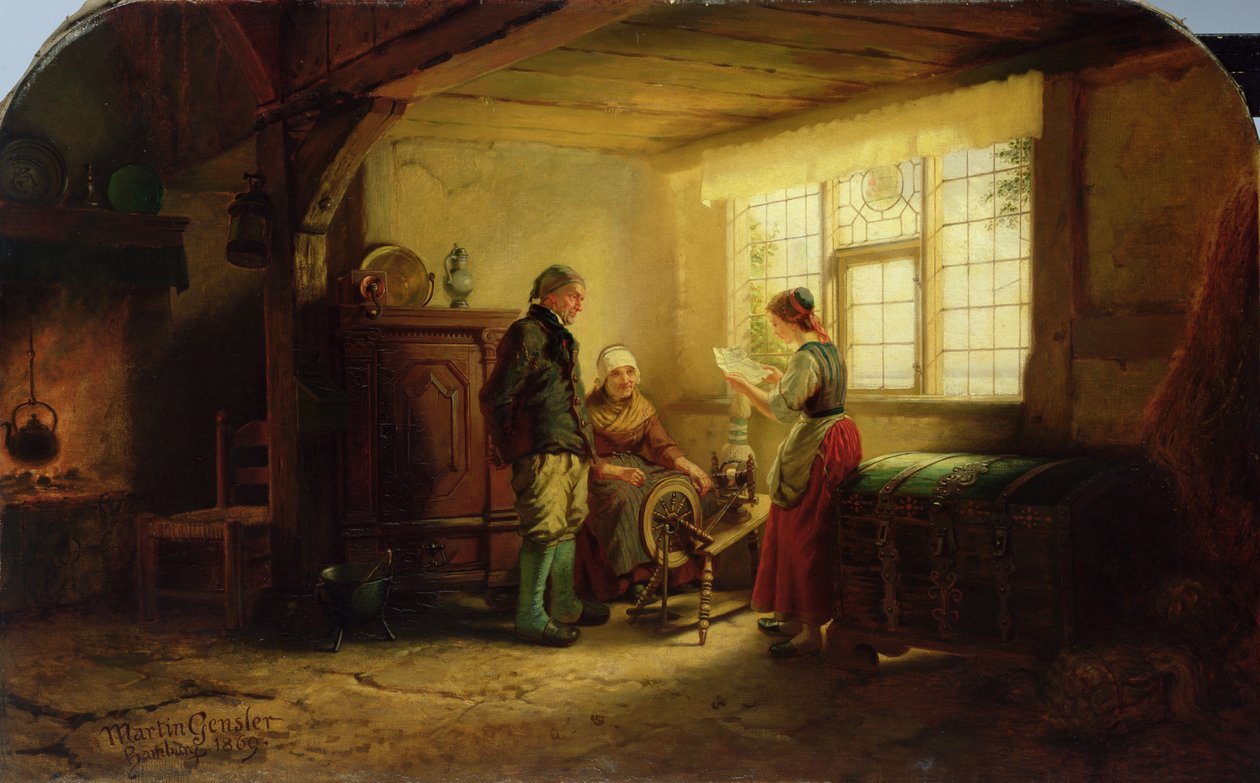 List, 1869 autorstwa Johann Martin Gensler