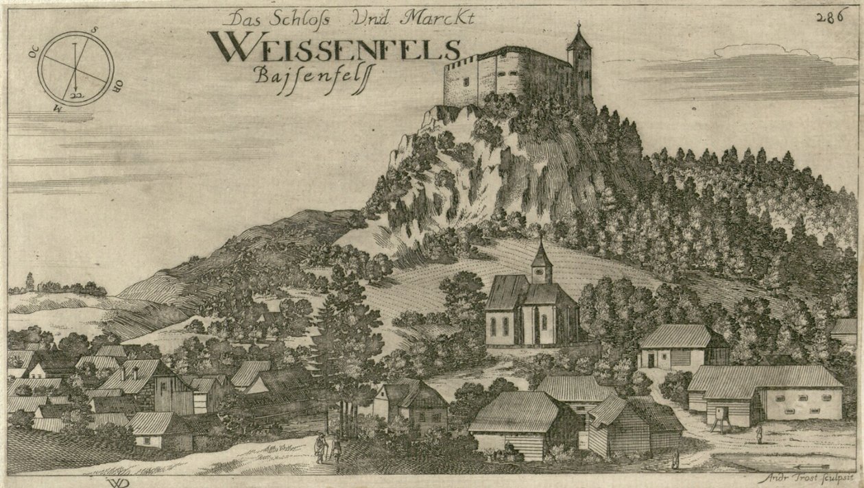 Grad Bela na autorstwa Johann Weikhard von Valvasor
