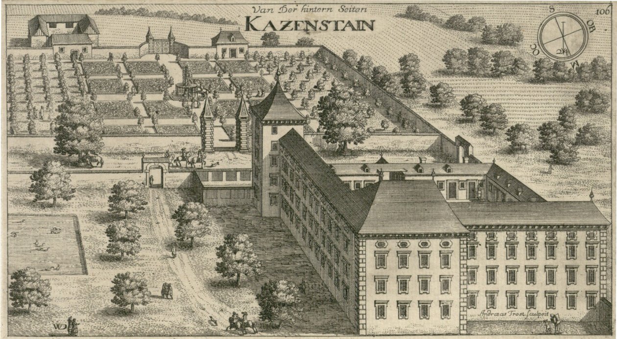 Miasto Katzenstein (2) autorstwa Johann Weikhard von Valvasor