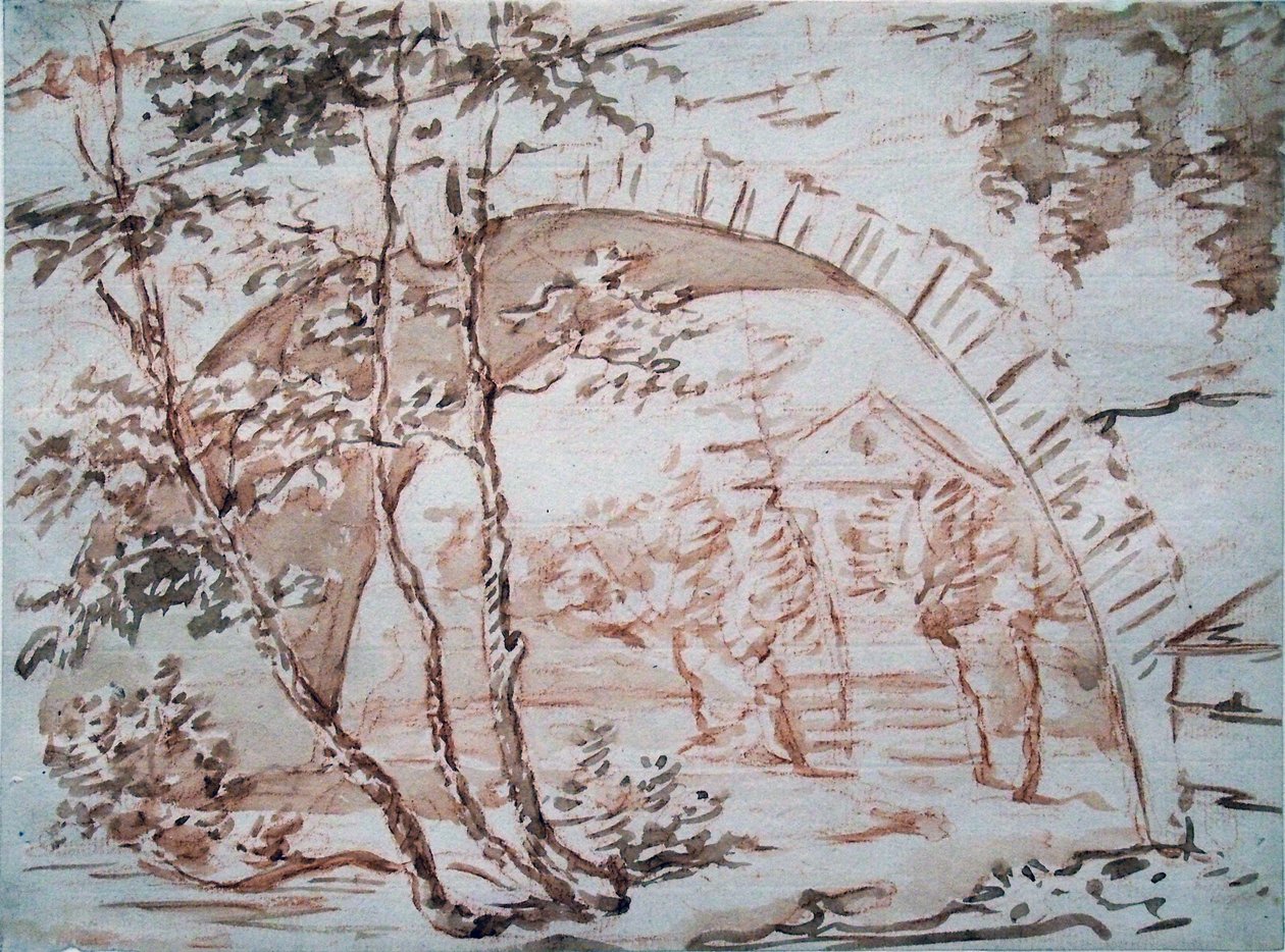 Sternbrücke (Most Zamkowy) w Weimarze autorstwa Johann Wolfgang von Goethe