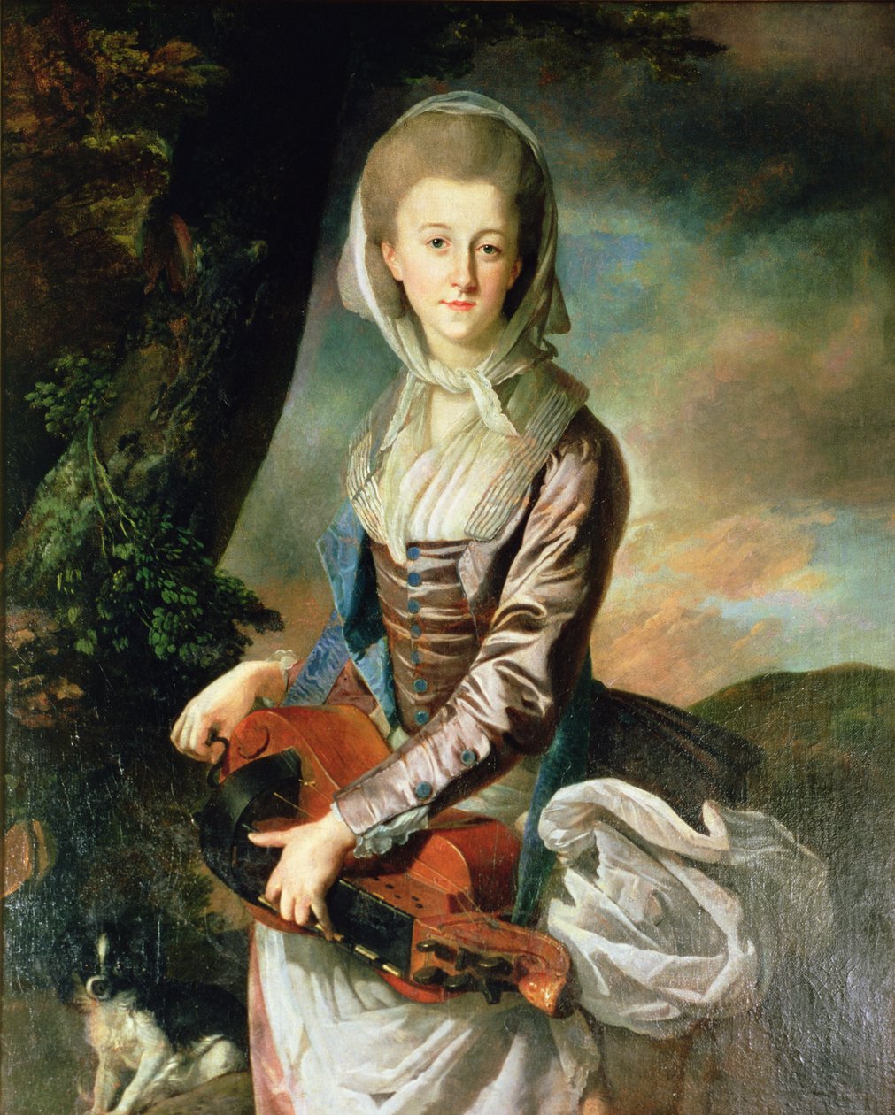 Panna Anne Gore jako Savoyarde, 1774 autorstwa Johan Joseph Zoffany
