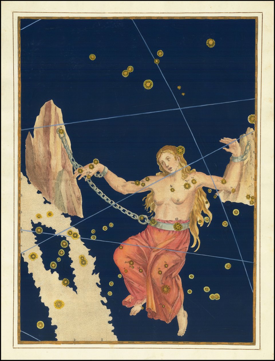Johann Bayer - Andromeda autorstwa Johann Bayer