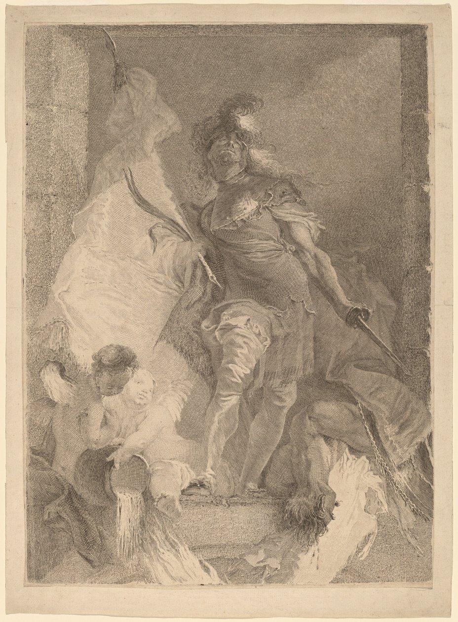Saint-Florian autorstwa Johann Beheim after Franz Anton Maulbertsch
