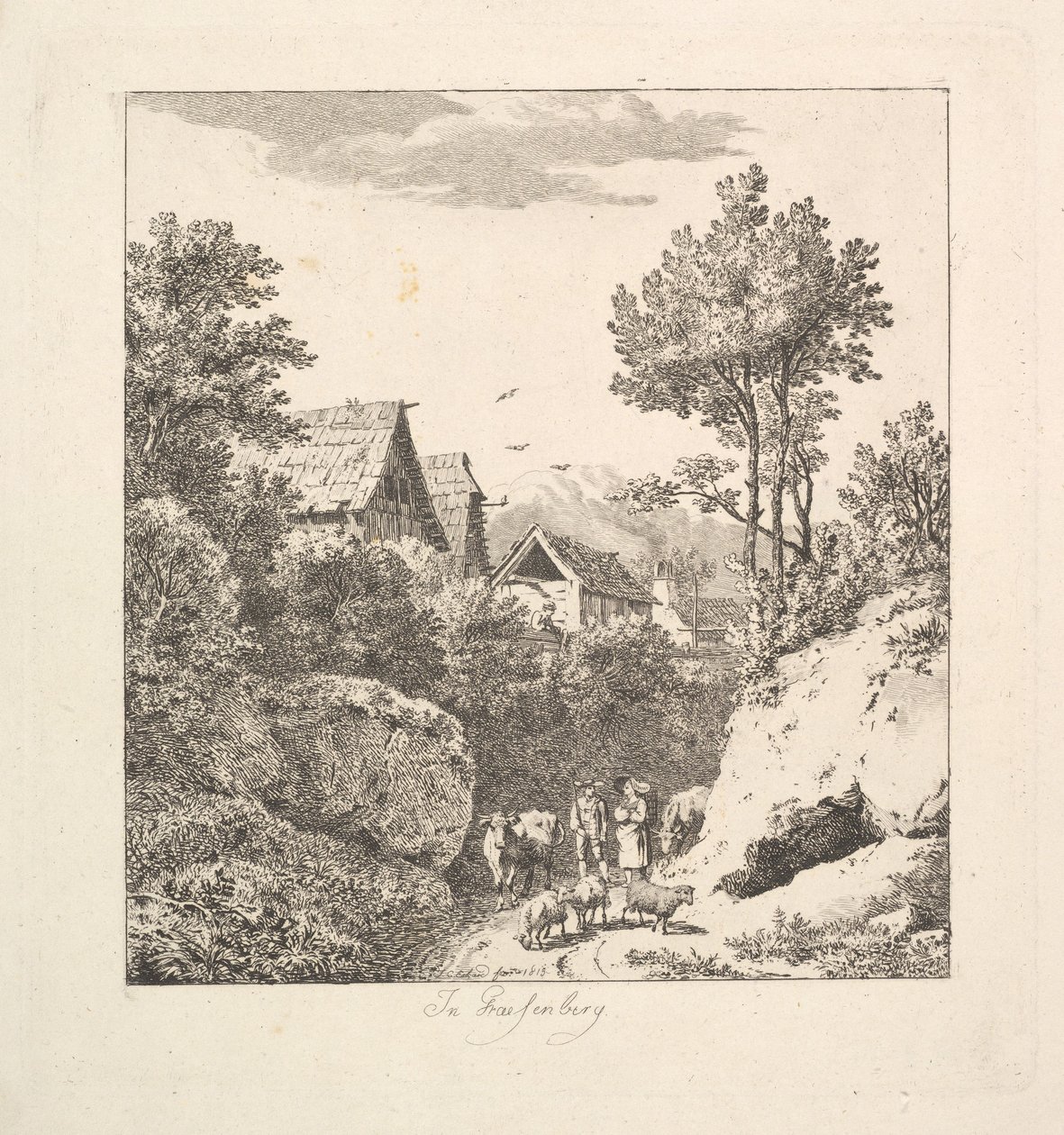 W Regenbergu, 1815. autorstwa Johann Christian Erhard