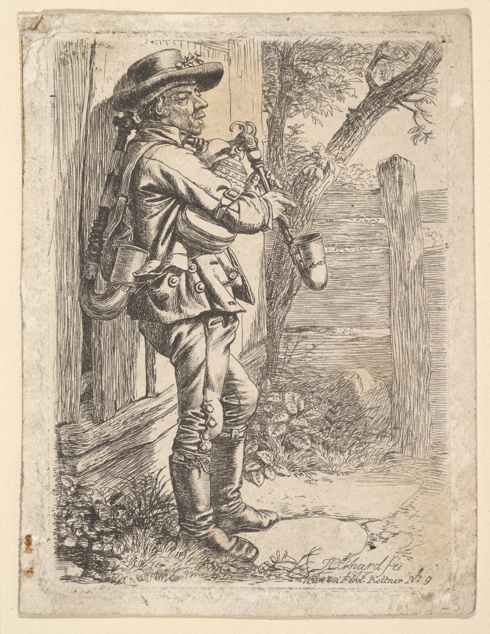 Dudziarz, 1817. autorstwa Johann Christian Erhard