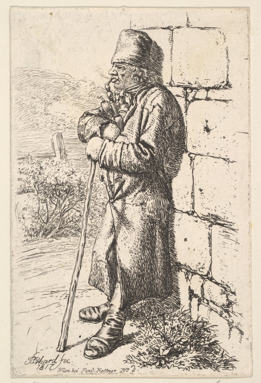 Palacz tytoniu, 1817. autorstwa Johann Christian Erhard