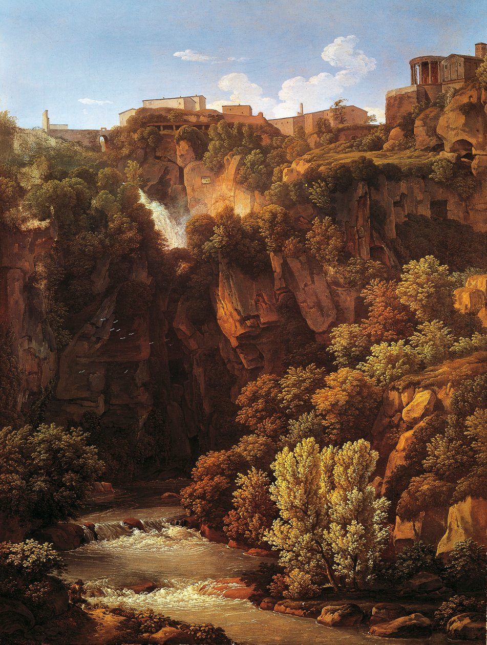 Wodospady w Tivoli autorstwa Johann Christian Reinhart