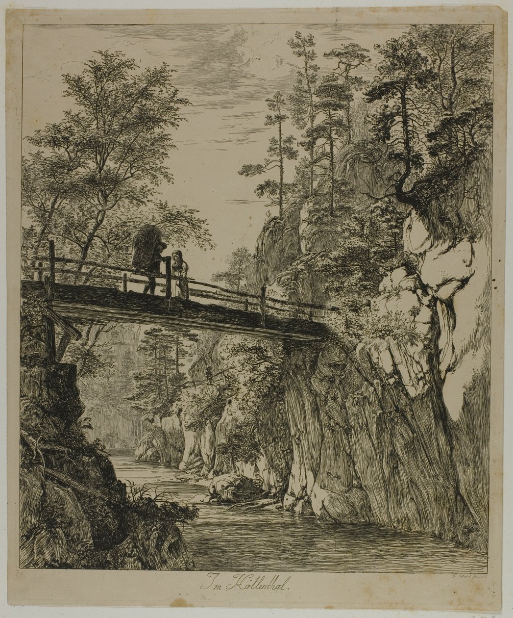 W Höllenthal autorstwa Johann Christoph Erhard