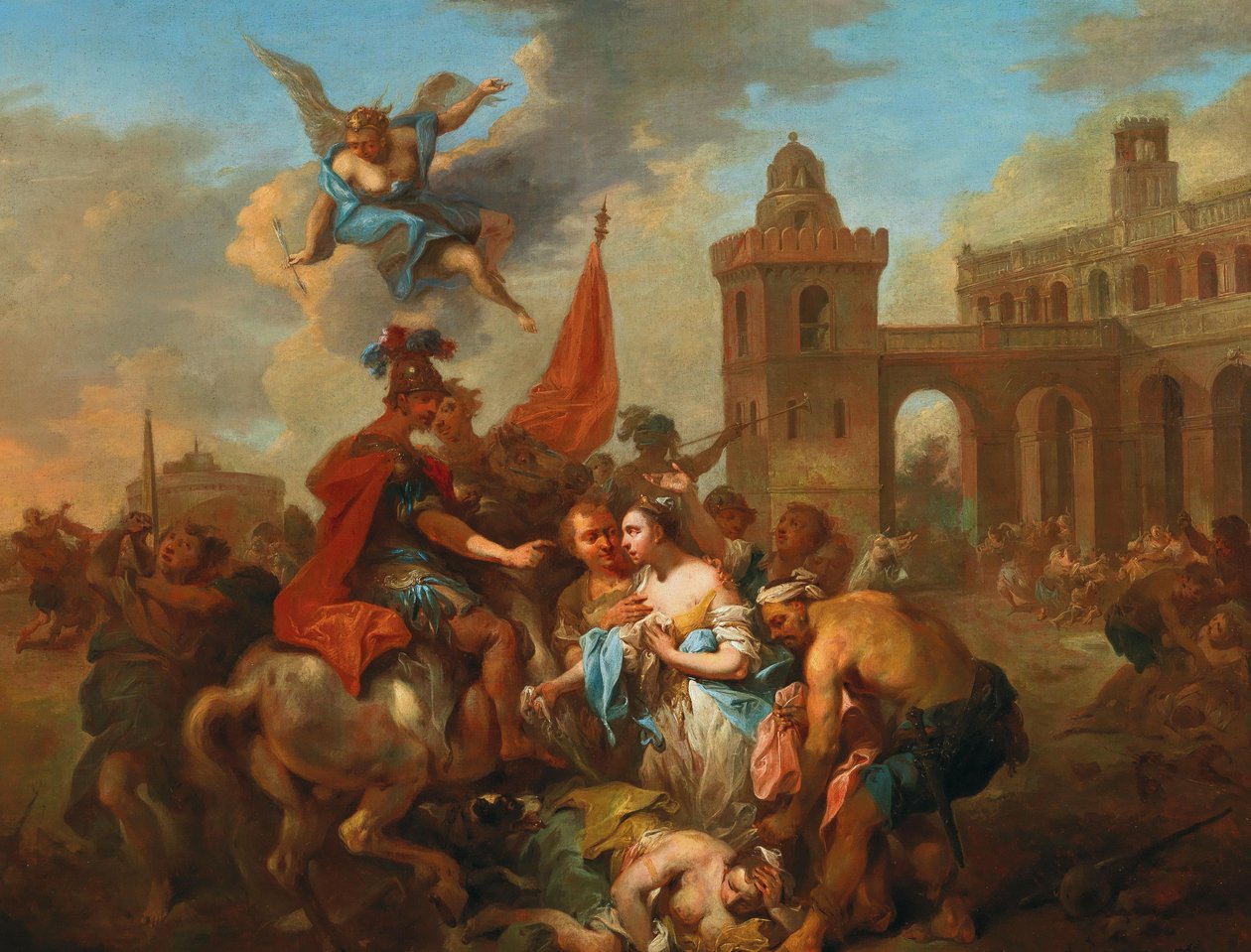 Romulus i Hersilia, ok. 1764-1765. autorstwa Johann Conrad Seekatz