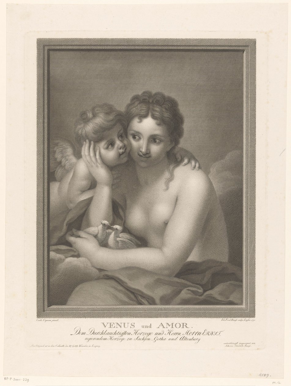 Zakochana Wenus autorstwa Johann Friedrich Bause