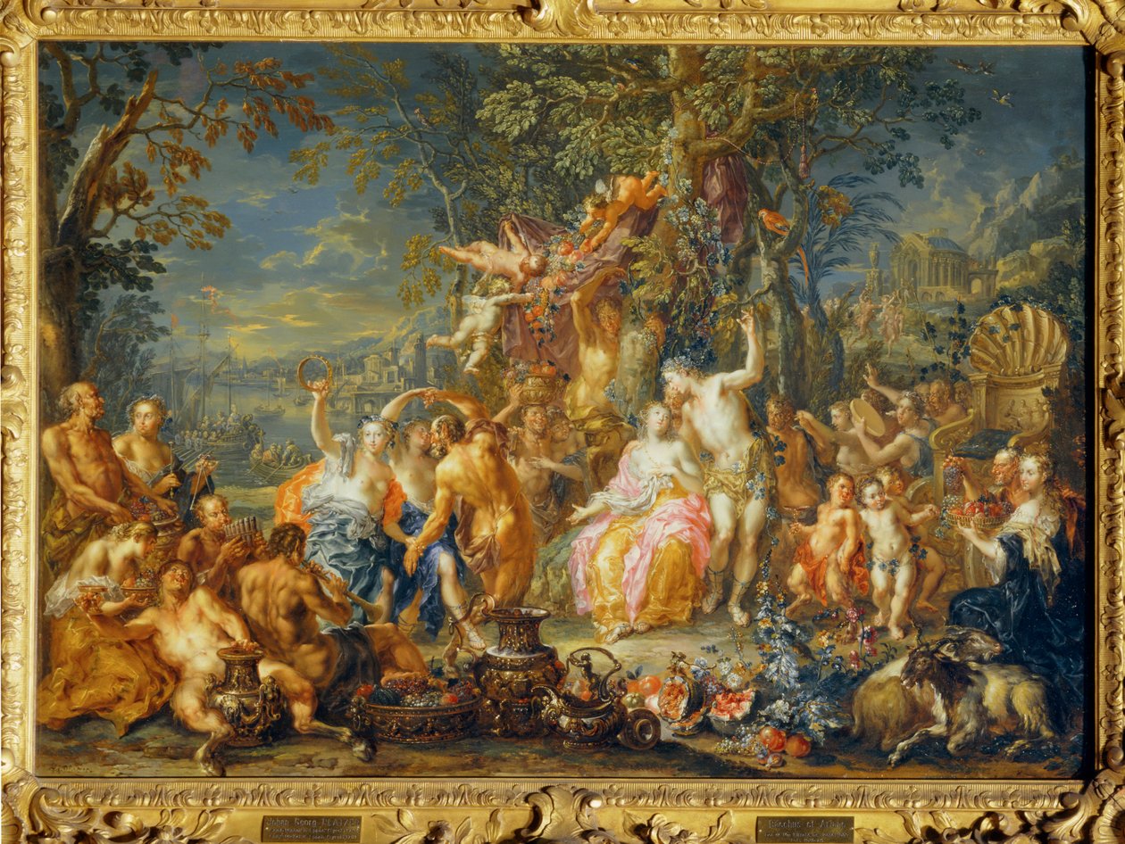 Bachus i Ariadna ... autorstwa Johann Georg Platzer