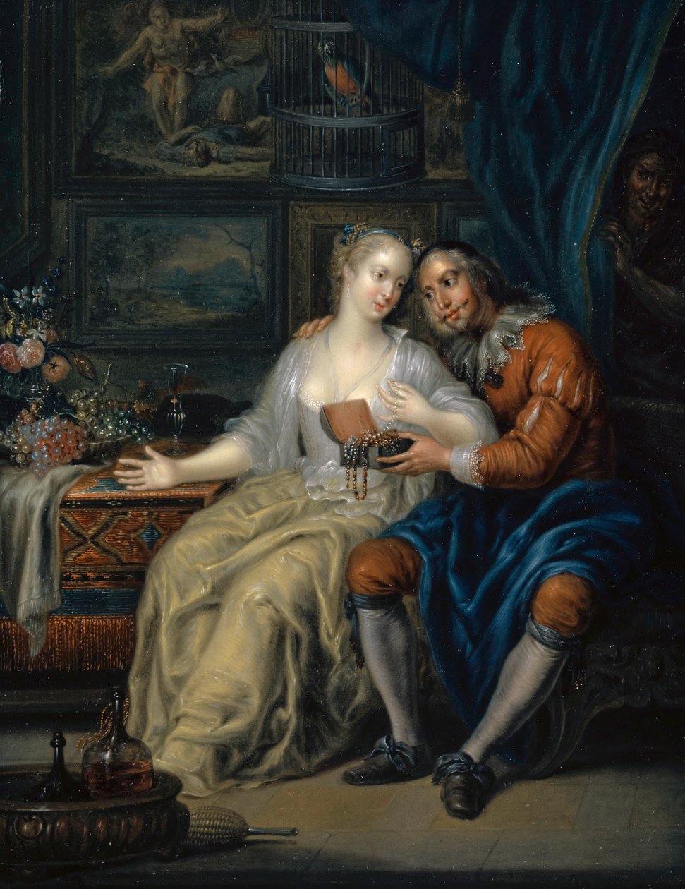 para z swatką, ok. 1750. autorstwa Johann Georg Platzer