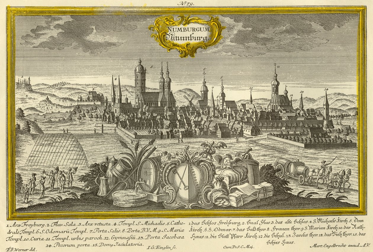 Norymberga, ok. 1740. autorstwa Johann Georg Ringlin