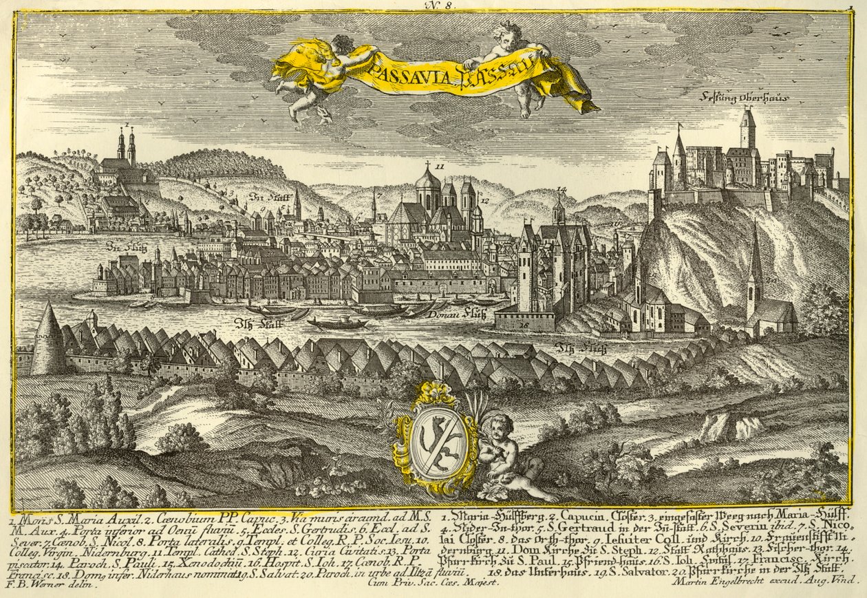 Pasawa, ok. 1740. autorstwa Johann Georg Ringlin