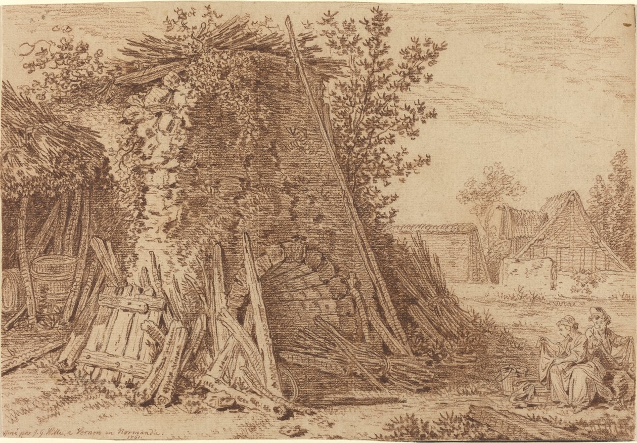 Rustykalny piec w Vernon autorstwa Johann Georg Wille