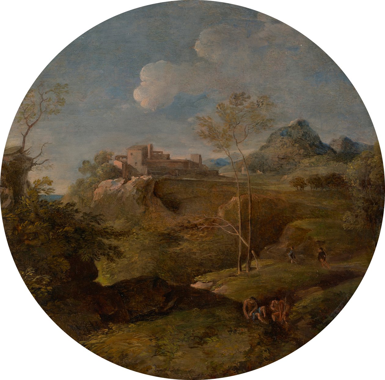 idealny krajobraz autorstwa Johann Georg von Dillis