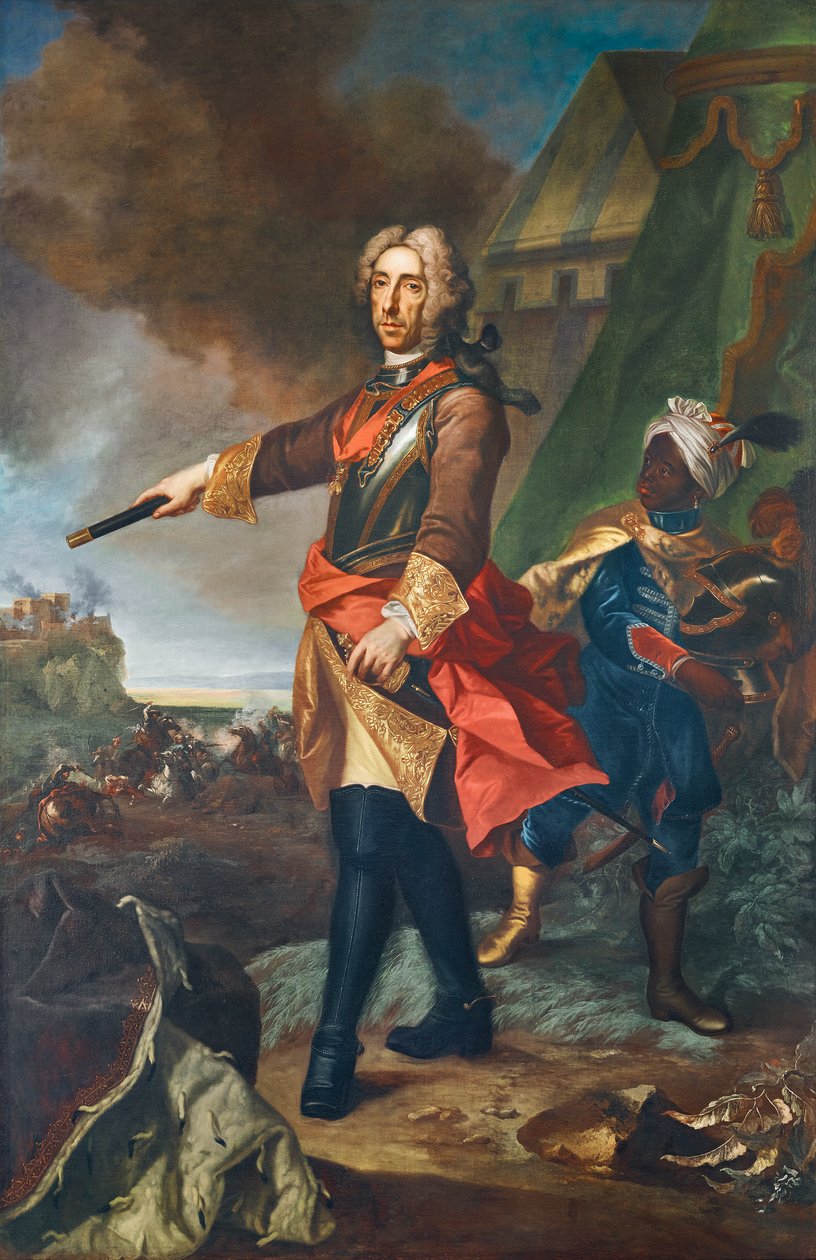 Książę Eugeniusz Sabaudii jako generał autorstwa Johann Gottfried Auerbach