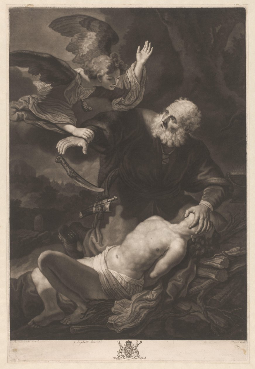 Ofiara Abrahama autorstwa Johann Gottfried Haid