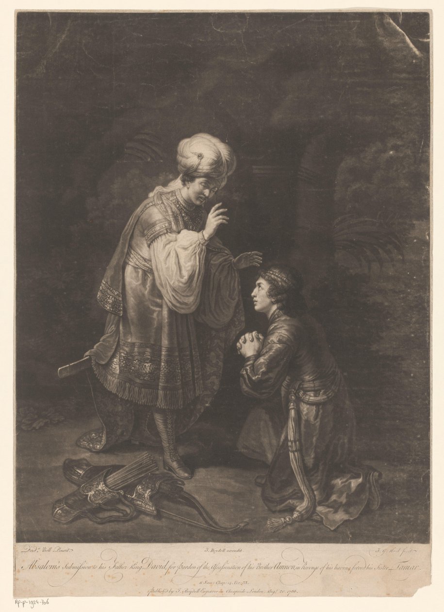 Zadośćuczynienie Dawida i Absaloma autorstwa Johann Gottfried Haid