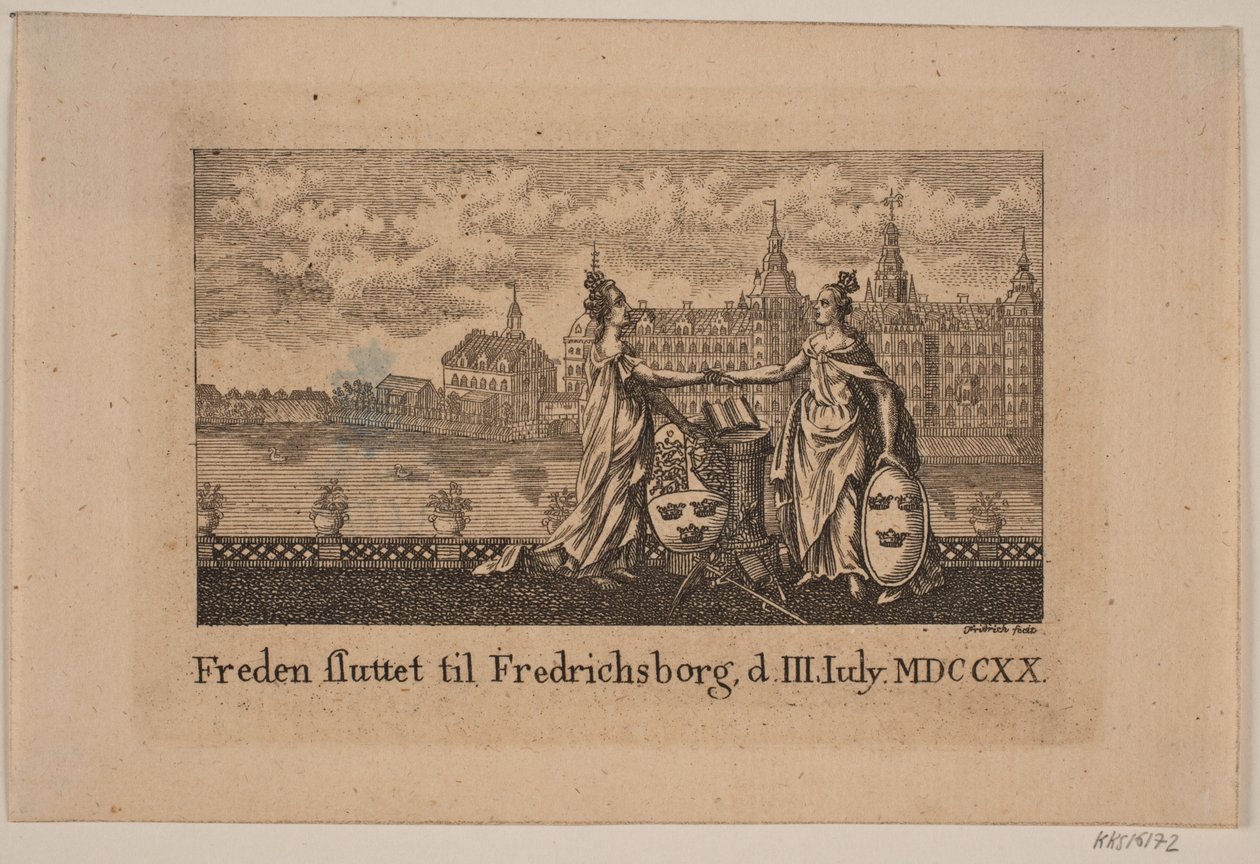 Pokój zawarty w Frederiksborgu autorstwa Johann Gottlieb Friedrich
