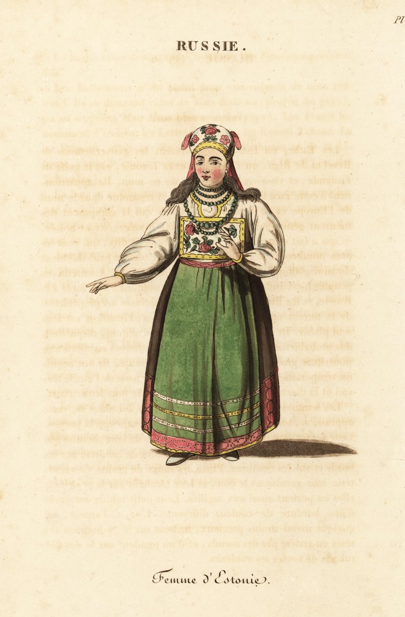 Mężatka z Estonii autorstwa Johann Gottlieb Georgi