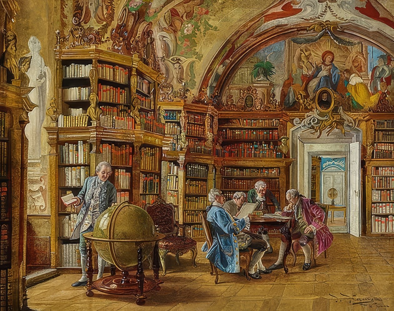 W bibliotece autorstwa Johann Hamza