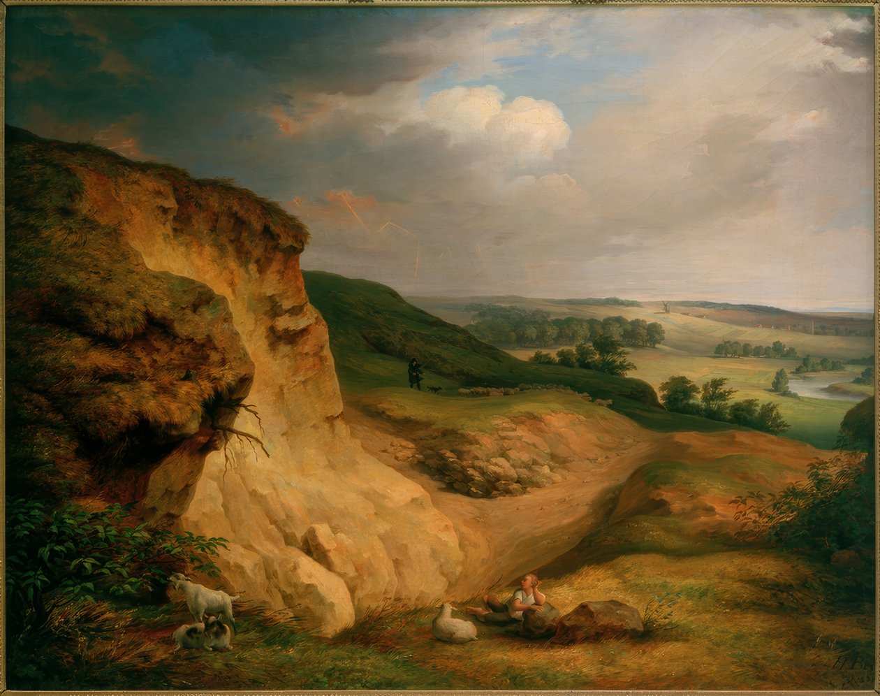 Muldenstein koło Jeßnitz autorstwa Johann Heinrich Beck