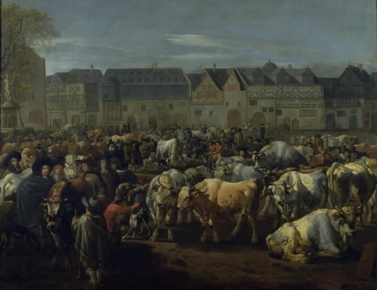 Jarmark Bydła autorstwa Johann Heinrich Roos