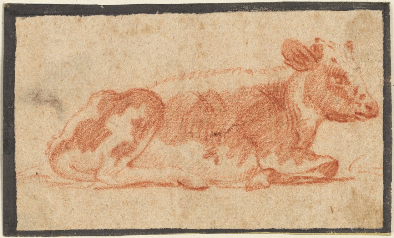 Krowa, druga połowa XVII wieku. autorstwa Johann Heinrich Roos