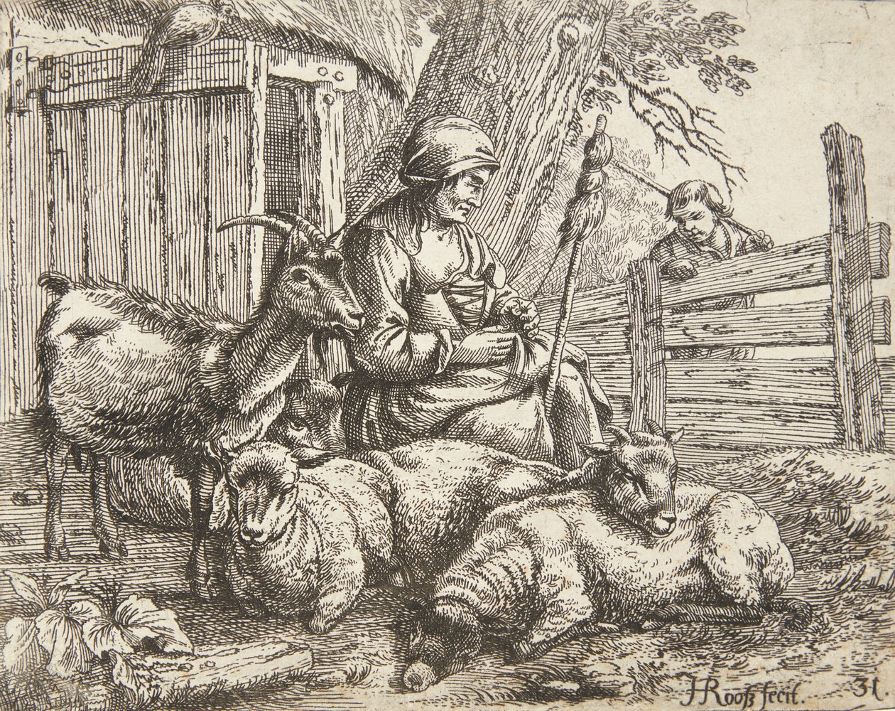 Kołowrotek autorstwa Johann Heinrich Roos