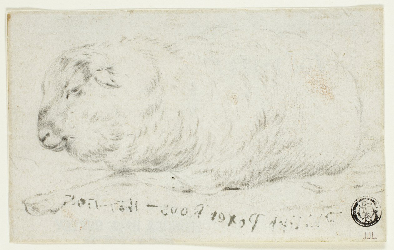 Leżąca owca autorstwa Johann Heinrich Roos