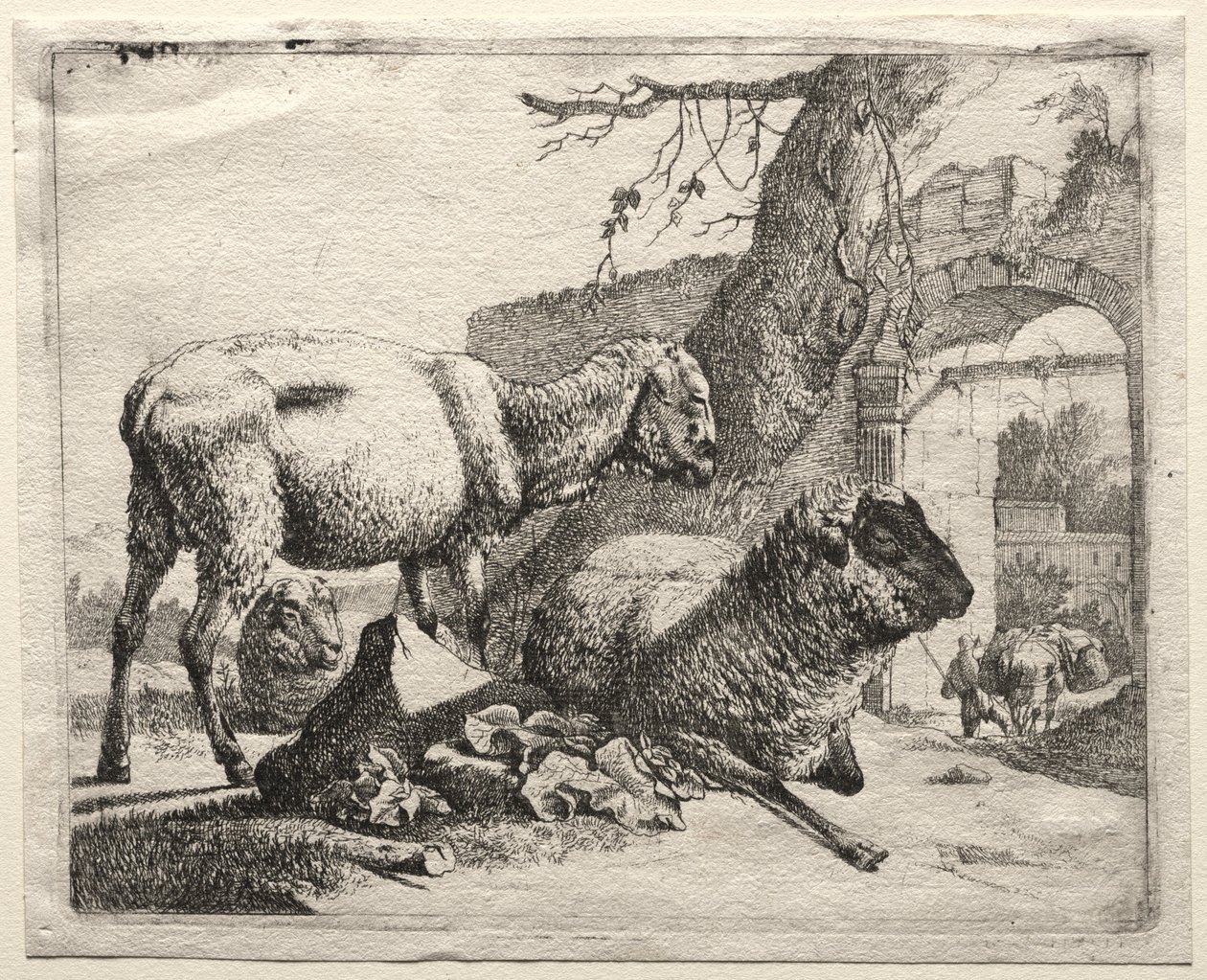 Muleer pod bramą, 1665. autorstwa Johann Heinrich Roos
