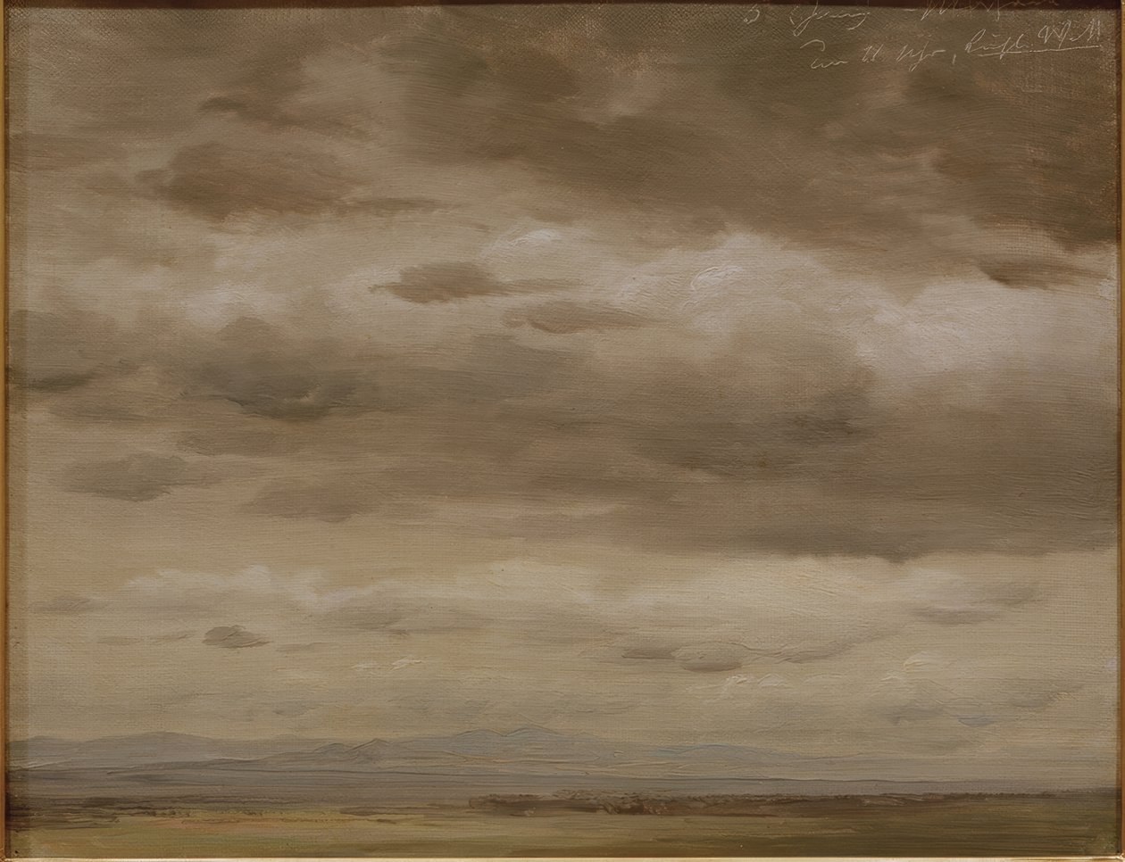 Szkic chmur autorstwa Johann Heinrich Schilbach