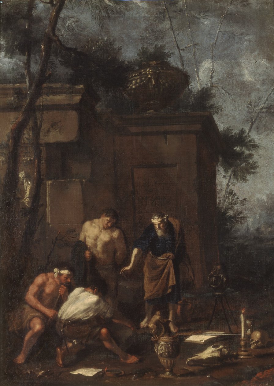 Poszukiwacze skarbów, lata 60. XVII wieku. autorstwa Johann Heinrich Schoenfeld