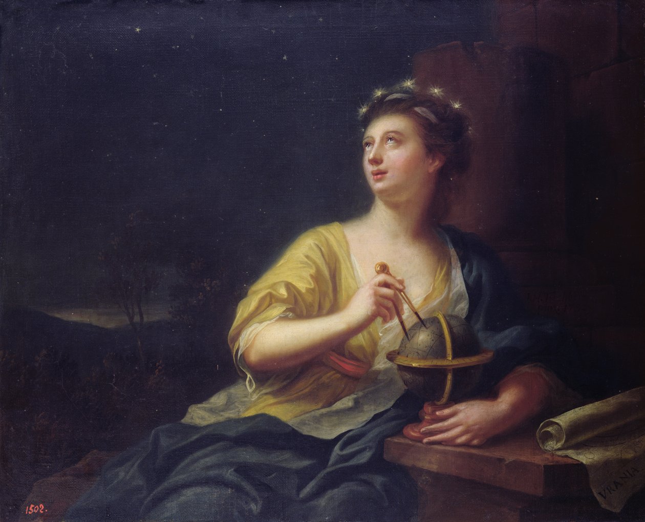 Muza Urania, 1782 autorstwa Johann Heinrich Tischbein