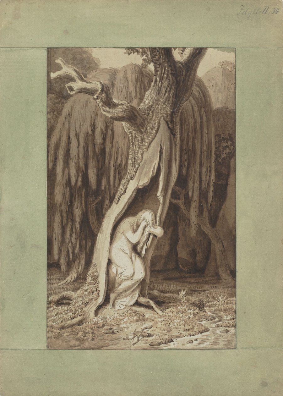 Driada. Seria sielanek, ok. 1820 r. autorstwa Johann Heinrich Wilhelm Tischbein
