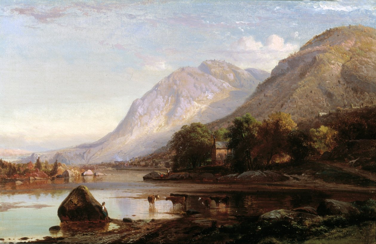 Rzeka Hudson w Cold Spring autorstwa Johann Hermann Carmiencke