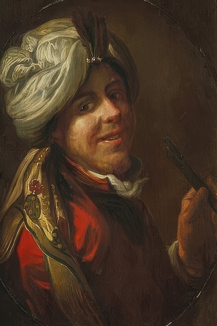 Portret młodego Turka. Około 1650 r. autorstwa Johann Hulsman