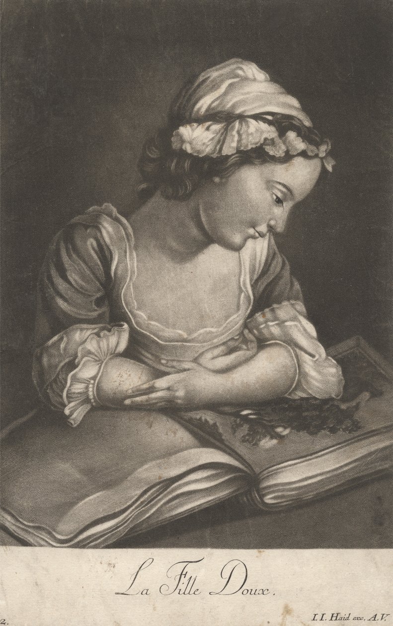 Słodka dziewczyna autorstwa Johann Jacobus Haid