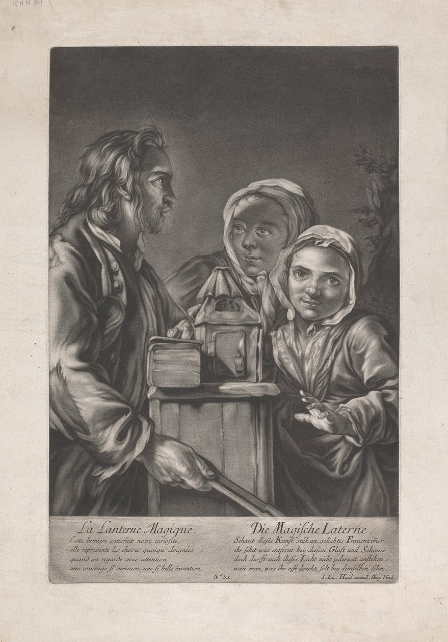 Magiczna latarnia autorstwa Johann Jacobus Haid