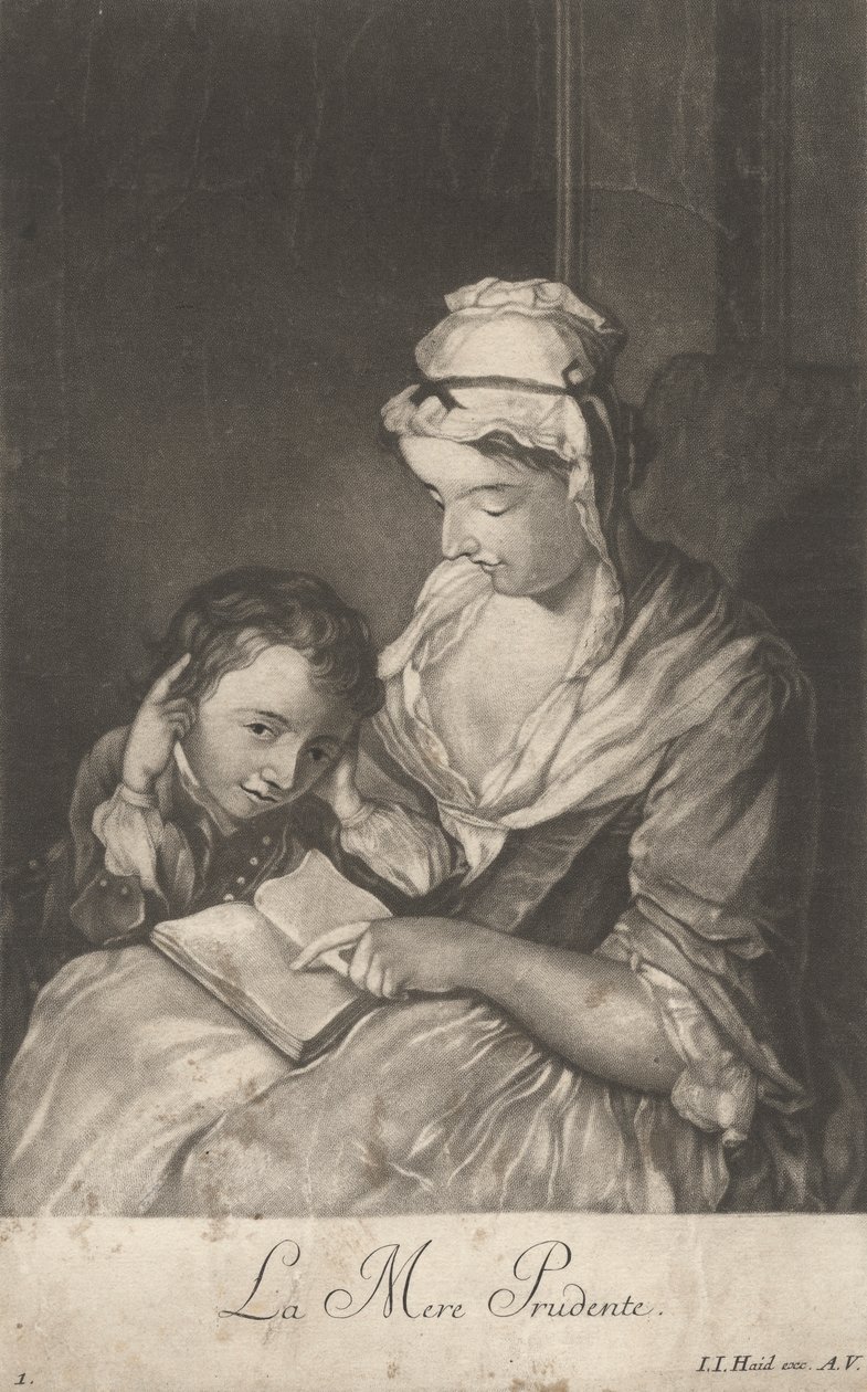 Ostrożna matka autorstwa Johann Jacobus Haid