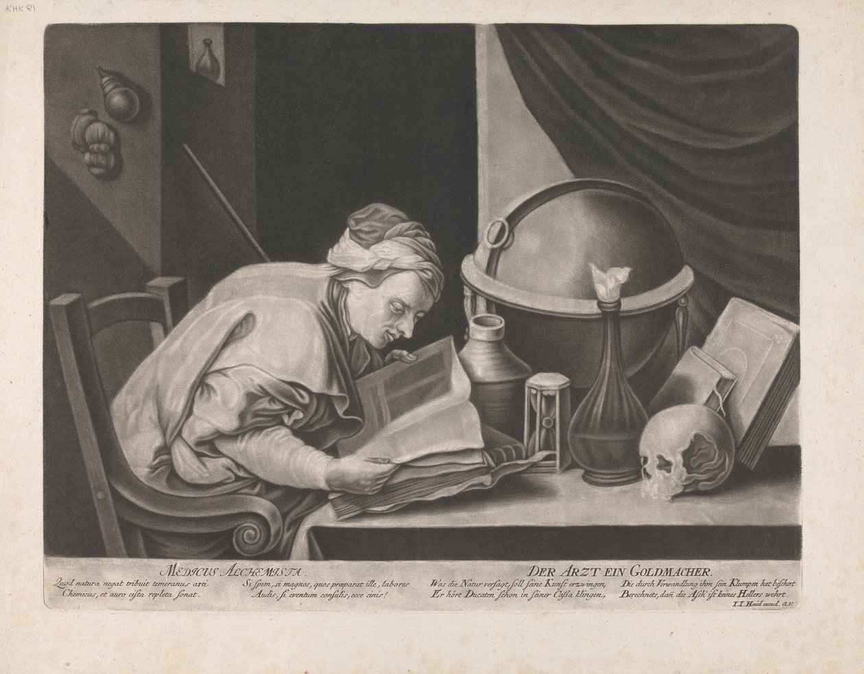 Doktor Alchemik autorstwa Johann Jacobus Haid