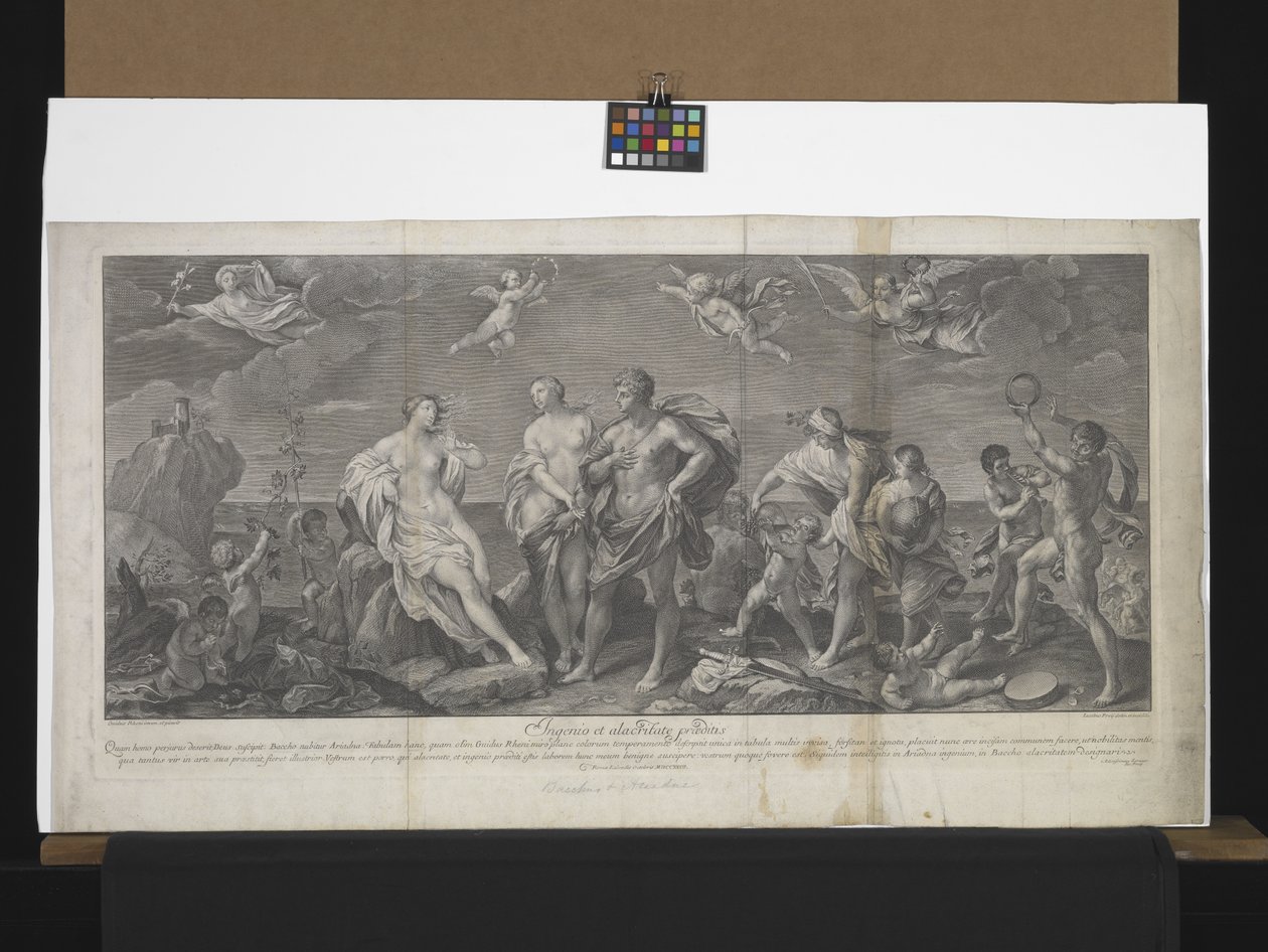 Bachus i Ariadna (grawerunek) autorstwa Johann Jakob Frey